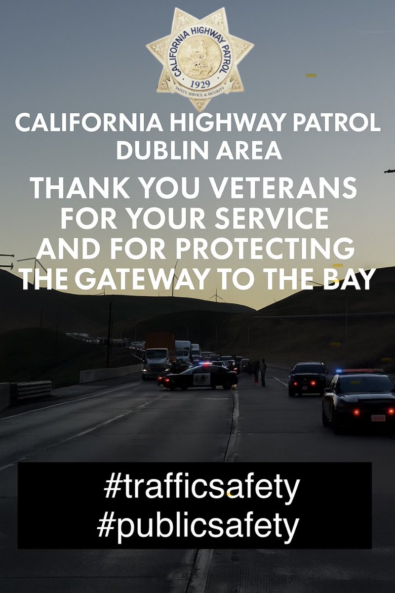 From all of us at the CHP - Dublin office, we say thank you to all the veterans who have served with courage and honor. Your sacrifices and dedication are deeply appreciated. #ThankYouVeterans #VeteransDay 🇺🇲