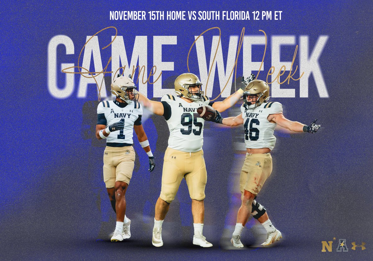 For the last time at home this season… it’s GAME WEEK IN ANNAPOLIS!🥹🐐⚓️

#GoNavy | #26GOATED