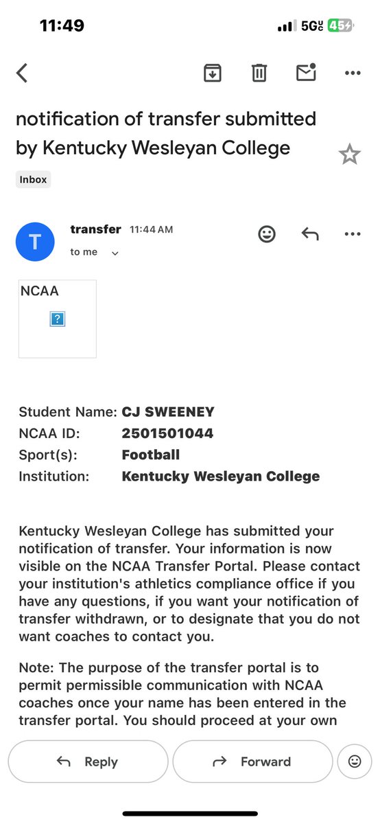 Cj Sweeney tweet media