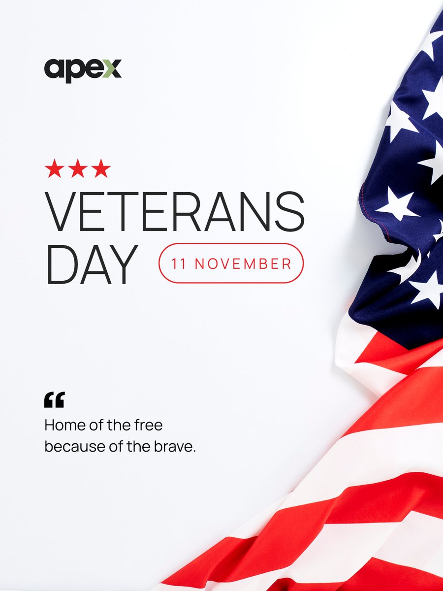 APEXDB's tweet image. With gratitude for the heroes who serve and protect our freedom. 

Happy Veterans Day.
