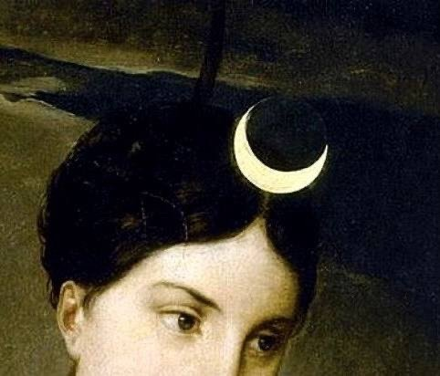 xmuse_'s tweet image. Selene in paintings.