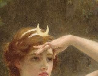 xmuse_'s tweet image. Selene in paintings.