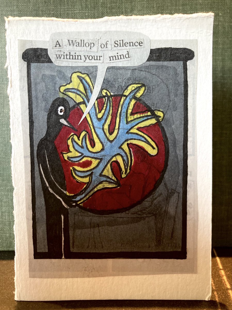 A wallop of silence
within your mind