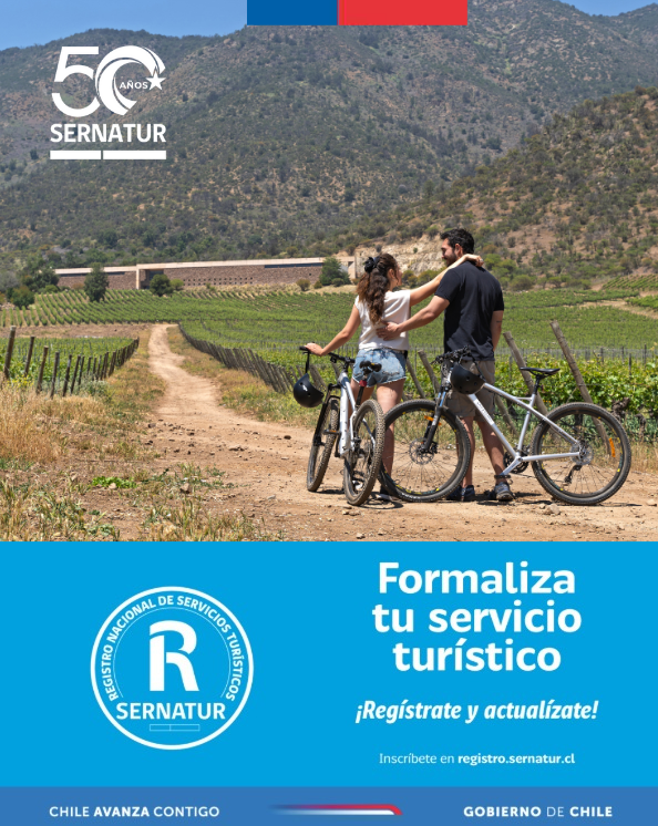 🚨¡Atención emprendedoras y emprendedores de #OHiggins! ¿Tienes un servicio turístico? 🌍
Si eres agencia, alojamiento, restaurante, tour operador, transporte o turismo aventura ✅ Inscríbete en registro.sernatur.cl
#TurismoFormal #SelloR #SernaturOHiggins