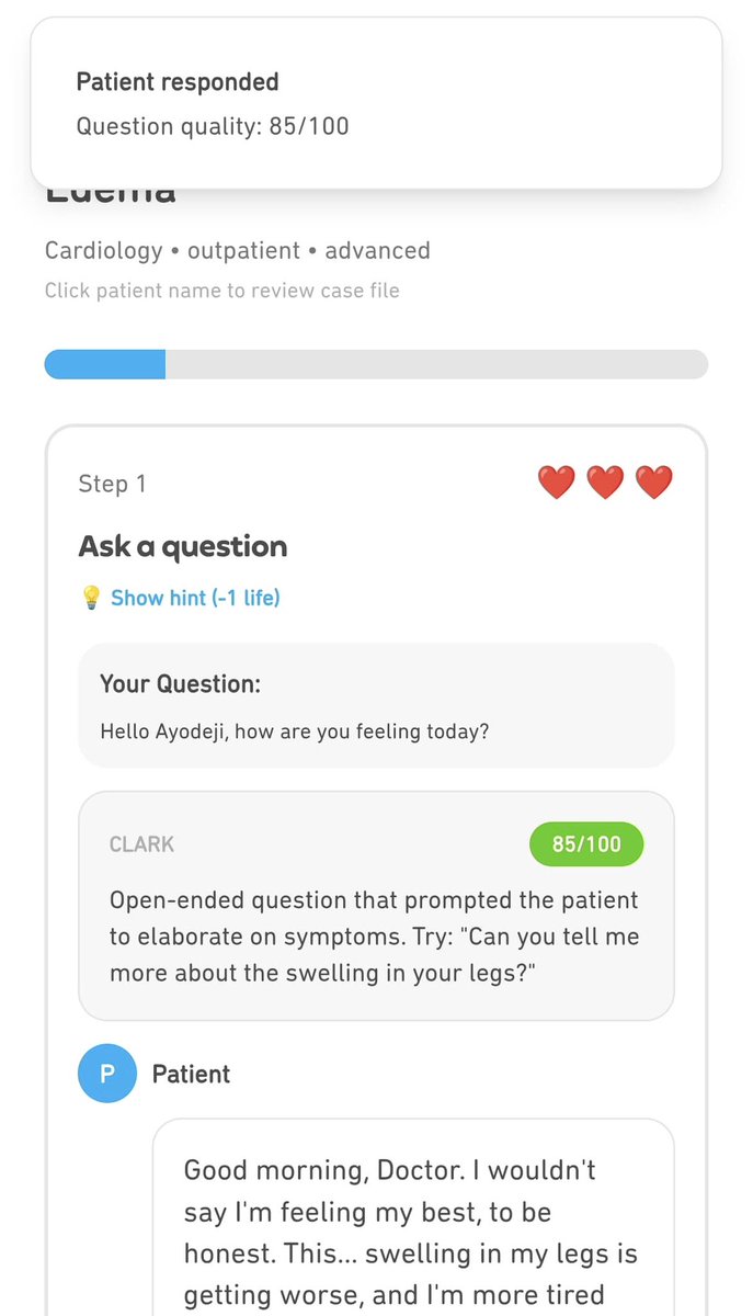 ClerkedLab's tweet photo. @SeunPhoenix Welcome Seun🥳

You’ll start clerking patients soon. Do it easily and confidently with our workbook Clerked.

And for practice, you can play over 1000 case scenarios for free at https://t.co/hLxF2zRiV3

The ward is not ready for you🔥 https://t.co/MlUwdgWKQw