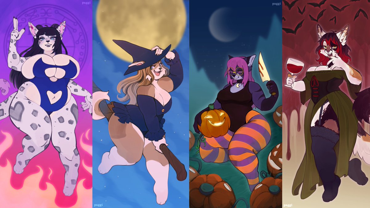 The halloween YCHs done!