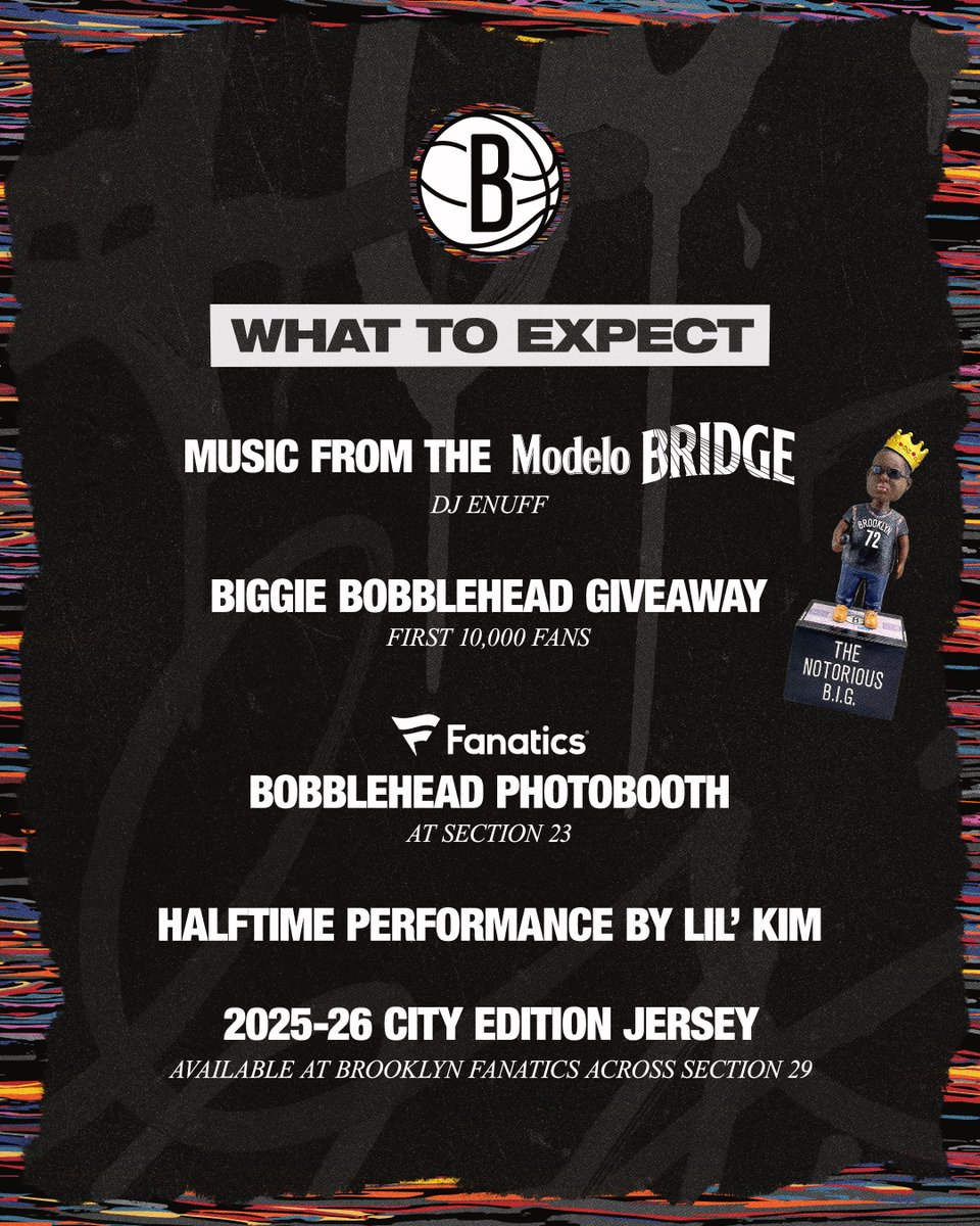 BrooklynNets's tweet image. B.I.G. day at @barclayscenter! 👑

see ya soon, #NetsWorld