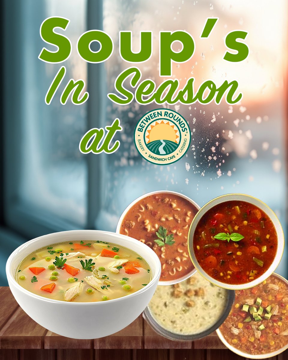 BetweenRoundsUS's tweet image. Nothing says “comfort food" like a delicious bowl of hot soup with your choice of bagel stick or cornbread. Our hearty soups and chowders are also available by the pint which makes for a quick and easy option for busy families on the go.