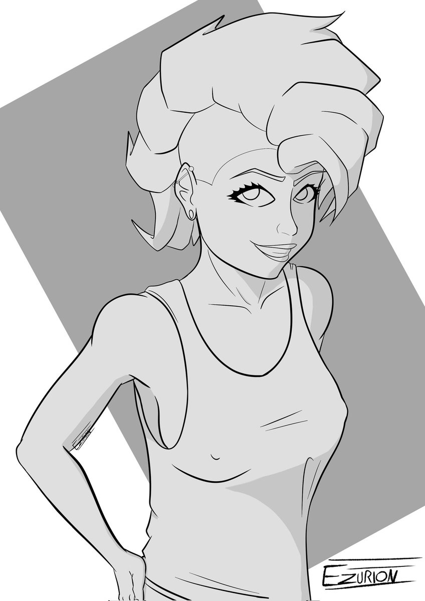 Ezurion's tweet image. Today&apos;s doodle

#art #mohawk