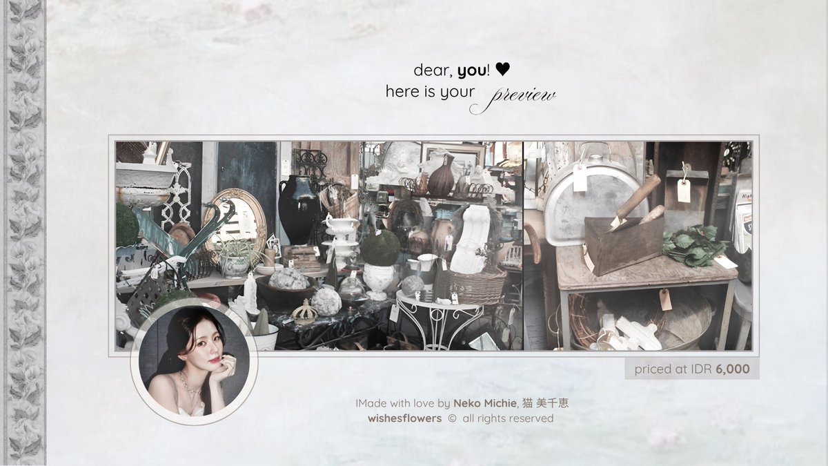 wishesflowers's tweet image. Any repost would be very cherished! Merci beaucoup! ♡🕊

Lovely night, sweetest darlings. Here I present to you, ready stock layout from Miyeon, that you can claim as yours by sliding through my DM! Priced at IDR 6,000 — already available in JPNGs. Grab them fast! ❤︎ #zonauang