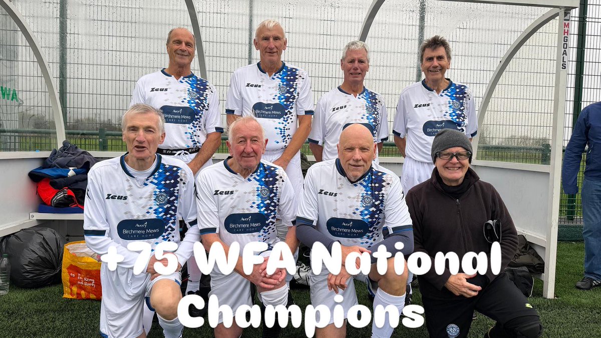 BirminghamWFC's tweet photo. Over 75 Inaugural @thewfauk National Champions 2025.
Won 2-0 in final v Exeter #nationalchampions #over75 #walkingfootball https://t.co/ziMtZbhyGp