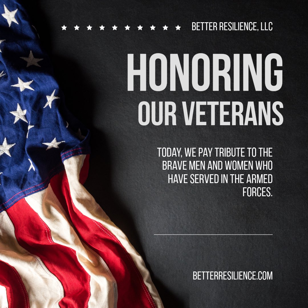 BtrResilience's tweet photo. Today, we pay tribute to the brave men and women who served in the armed forces.  Freedom (and resilience) isn’t free. #veterans #VeteransDay https://t.co/LpArsnvvn9