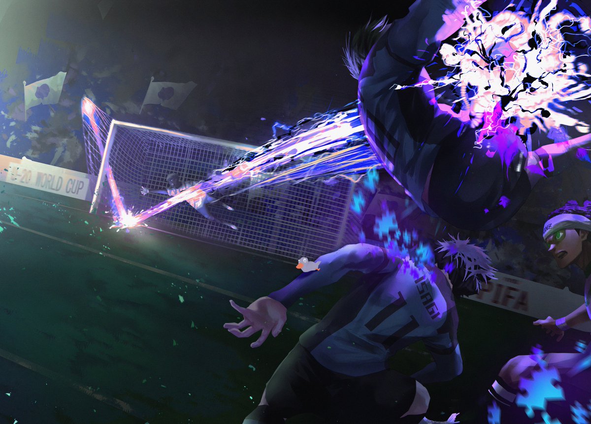 gduckx_'s tweet image. Purple Lock Colored. #ブルーロック