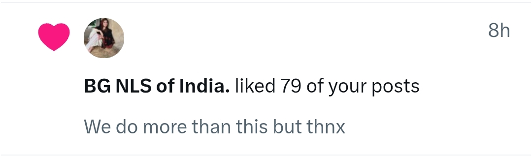 I call this devotion. But thank you!