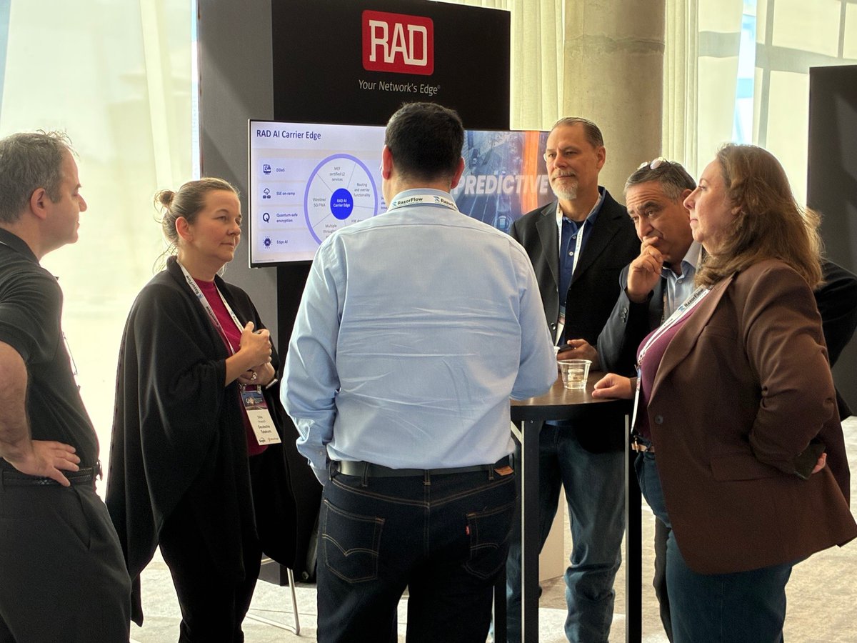 RADdatacomms's tweet image. We’re here in Dallas for the @Mplify Alliance’s 2025 Global NaaS Event! Come see us at RAD’s innovation station. Don’t miss our CTO, Sharon Rozov , discussing Monetizing Certified Carrier Ethernet – Enabling On-Demand, AI-Optimized Services,  Wednesday, November 12 at 14:45.