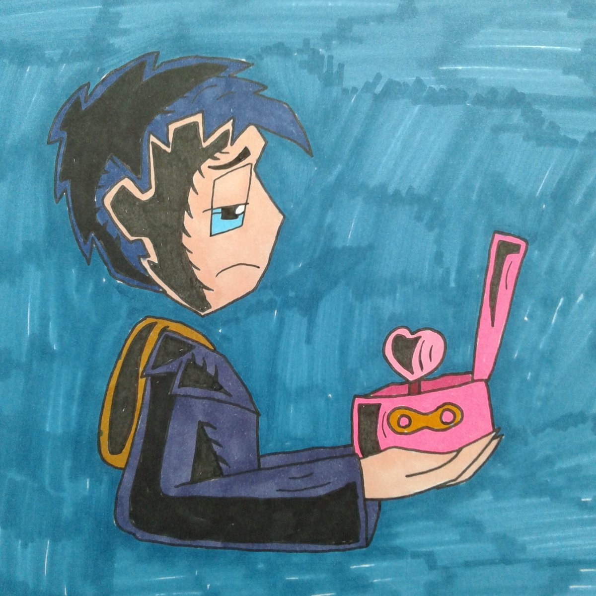 tanooki_project's tweet photo. Prozzakvember Day 11: Music box. 
#Prozzak #SimonandMilo #Prozzakvember2025 #drawing https://t.co/vVVYJkupit