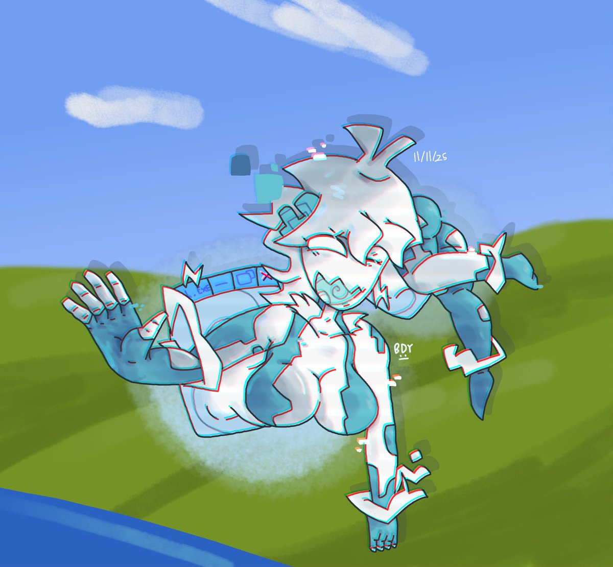 biddybododode's tweet photo. @NY_Sagittarius ' virus character.
Virus = Very Yes.

#fanart #illustration #digitalart #krita https://t.co/HGnTFuGvJB