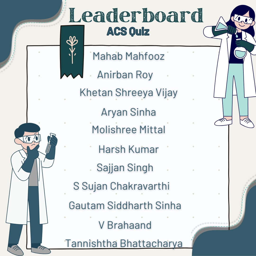 iiserb_ACS's tweet image. The ACS Student Chapter, IISER Bhopal sincerely thanks everyone who joined our Orientation Session by Dr. Ishu Sarogi! ⚗️✨

From insights on our vision to the fun Chemistry Quiz Series, your enthusiasm sets the tone for an exciting 2025–26! 🌟

#ACSIISERBhopal #ACSOrientation