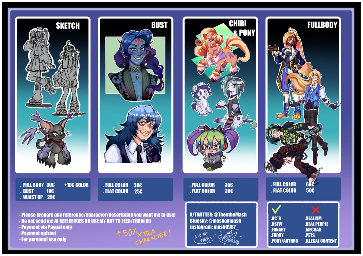 Feel free to ask me! Im opening c0mmissi0ns!!