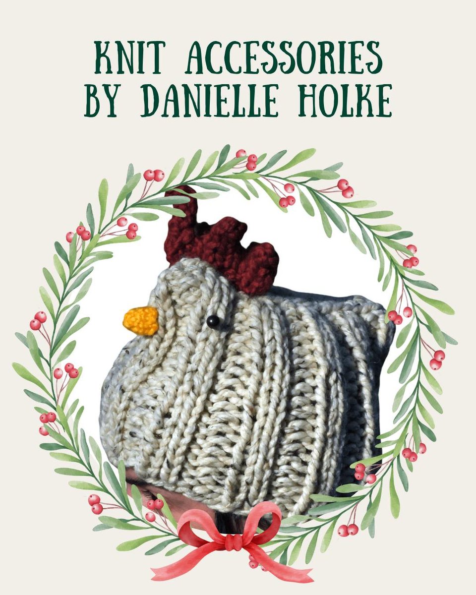 DanielleHolke's tweet photo. I'm excited to be participating in this year's Holiday Craft Fair at the Olive Free Library ... I'm bringing chicken hats, colorful cowls, UV-sensitive bead &amp; glowstick kits, and much more. @CollinDouma will be there too w/ sculptures from his UF3D series. #HudsonValley #handmade https://t.co/GHVLu36ndW