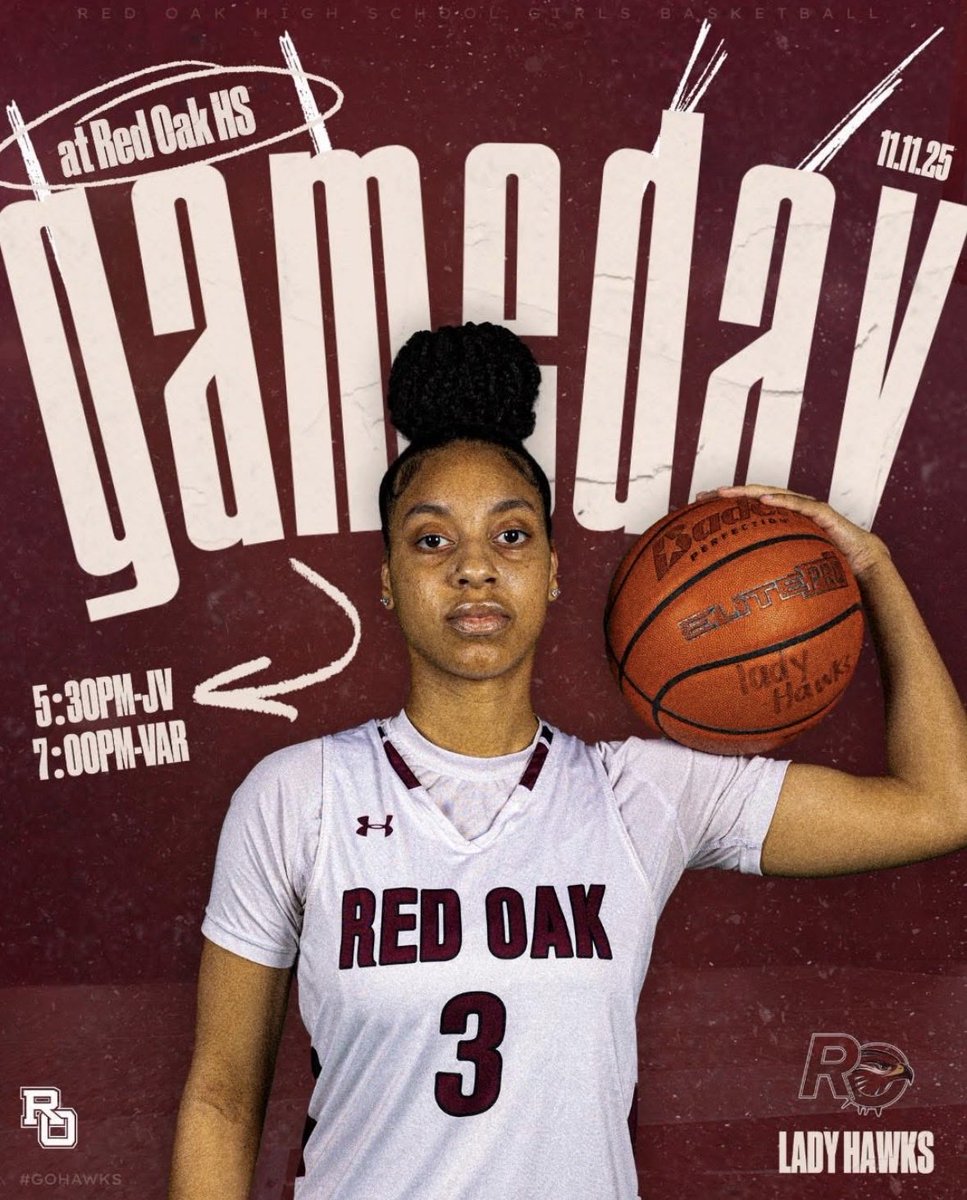 GAME DAY! I will be back SOON! Please come support the Lady Hawks tonight! <a href="/ROLadyHawksGBB/">Red Oak Lady Hawks Basketball⛹️‍♀️</a> <a href="/roisdathletics/">roisdathletics</a>