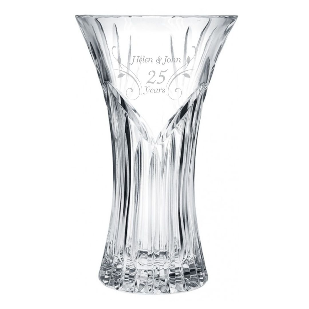 EngravingGifts's tweet image. This engraved crystal vase is the perfect way to commemorate a wedding anniversary. Personalize it with names, dates, or a special message. #anniversarygift #crystalvase #personalizedgift #weddinganniversary #love #giftideas personalized-engraved-gifts.com/merchant/produ…