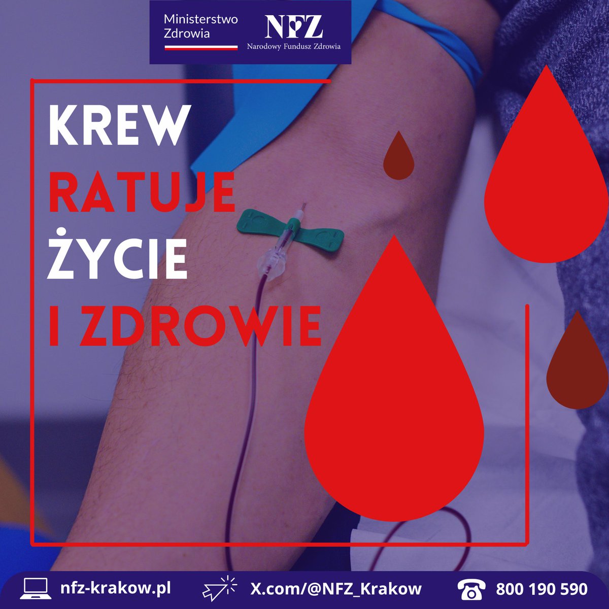 🦸🦸 poszukiwani!

Krew to lek, którego nie da się wyprodukować.

Ale możesz się nim podzielić ❣️

I podarować komuś szansę na życie i zdrowie.

W #weekend w #Małopolska oddasz 🩸🩸 m. in. w #Biskupice i #Rzezawa.

ℹ️ rckik.krakow.pl