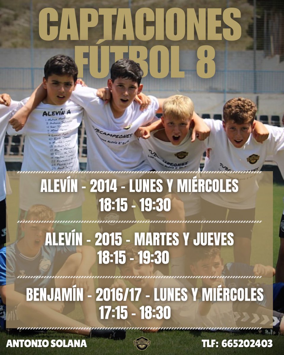 BaseCFIntercity's tweet image. ⚽️ ¡𝙐́𝙉𝙀𝙏𝙀 𝘼 𝙉𝙐𝙀𝙎𝙏𝙍𝙊 𝙀𝙌𝙐𝙄𝙋𝙊! 

🤔 ¿Te apasiona el fútbol? ¡Ven a divertirte con nosotros y demuestra tu talento!