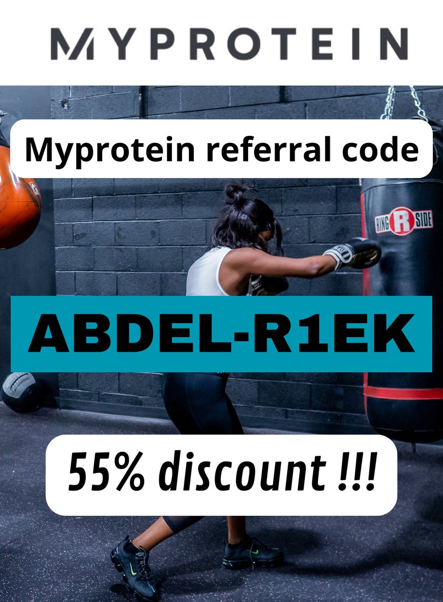 Julesroux22's tweet image. Code de parrainage #myprotein : ABDEL-R1EK

Pour vous : -50% et bonus supplémentaire !! 

muscle fitness eferral !!

 Code promo referral