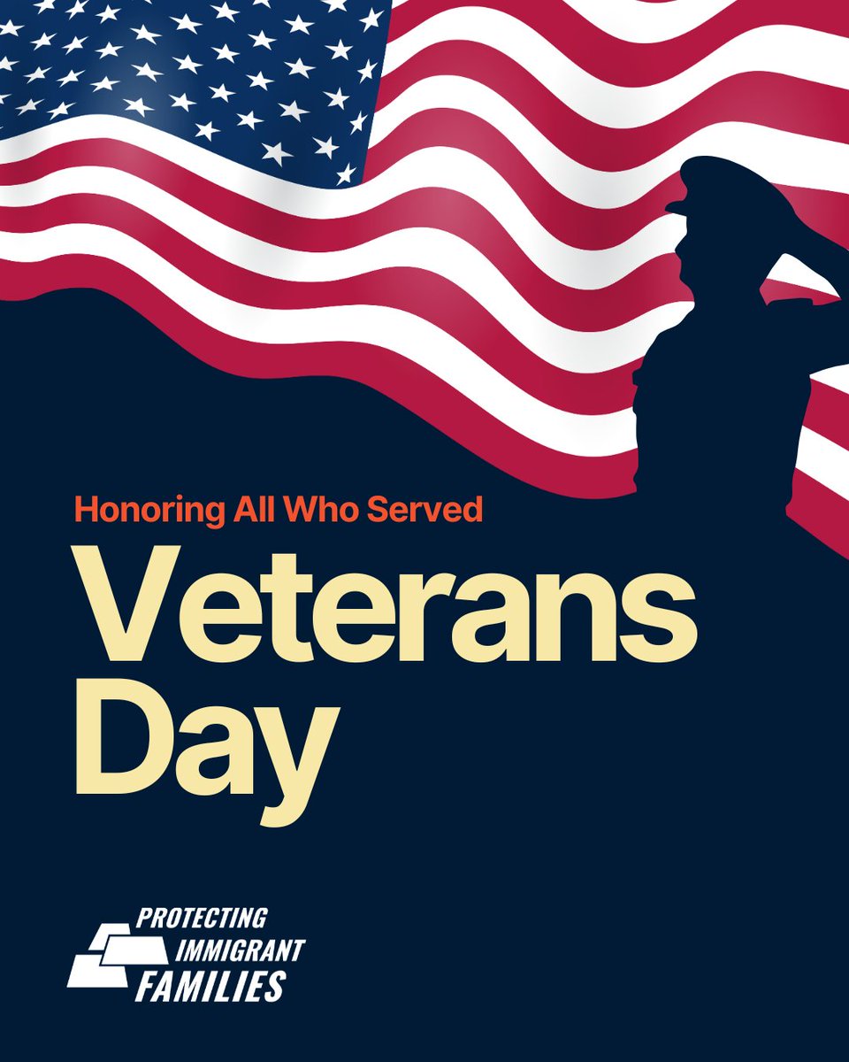 PIFCoalition's tweet image. More than 700,000 veterans in the United States are immigrants. On this #VeteransDay, we honor these immigrants and all other veterans for their service to our country.
