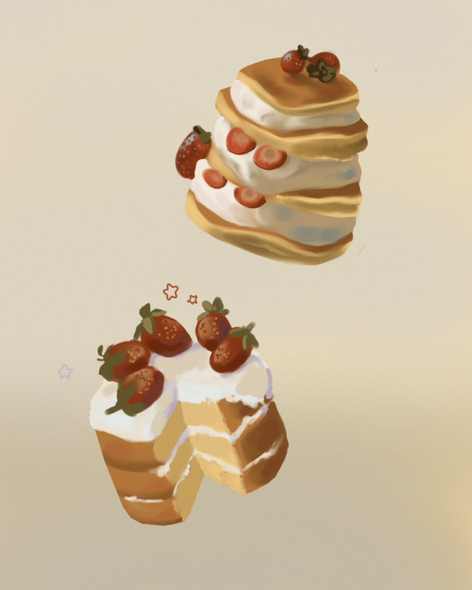 atominkk's tweet image. Pancakes art study
