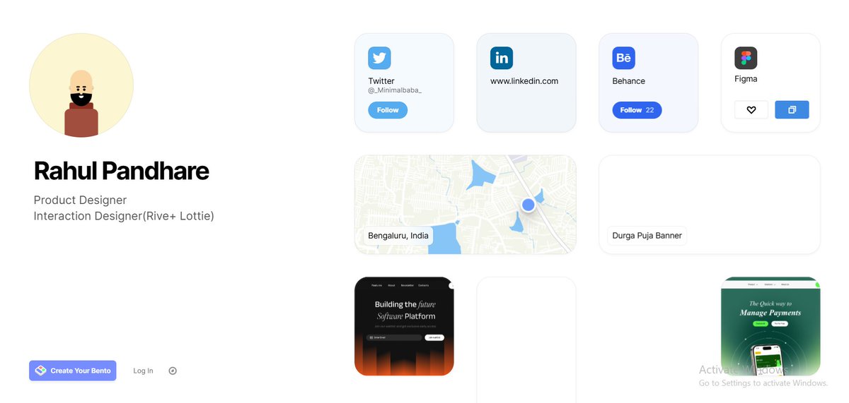 Just made some major changes to my Bento and I have to say, I’m feeling pretty awesome about it.
bento.me/rahulpandhare