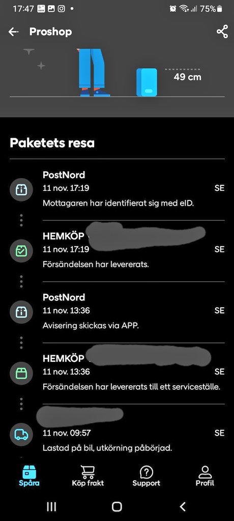 SwedishGamester's tweet image. I was finally able to pick up my #package today! But it&apos;s been quite the #adventure! When I wasn&apos;t able to retrieve it from the #DeliveryBox I had to resend it to another #ServicePoint, but then it was sent to the wrong place, before it finally found it&apos;s way into my hands! 😅