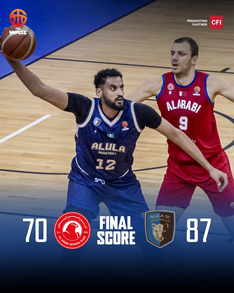 OfficialWASL's tweet image. Al Ula takes down Al Arabi to keep control of Group B!

#FIBAWASL #WASL