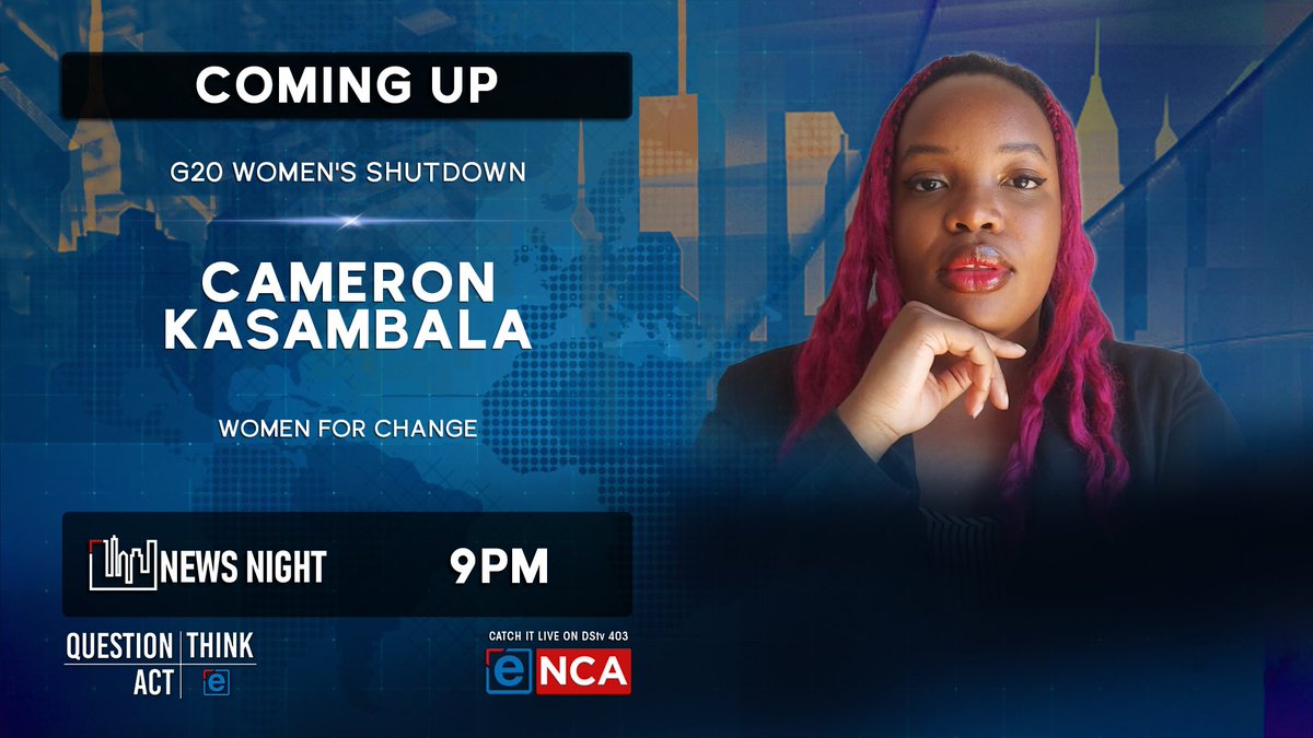 AmosDarien's tweet image. #InterviewAlert

Women for Change is calling on women nationwide to withdraw their power for 15 minutes, in protest against gender-based violence. Cameron Kasambala, Community Manager at Women for Change, will be on @eNCA, DStv Channel 403 at 9pm.