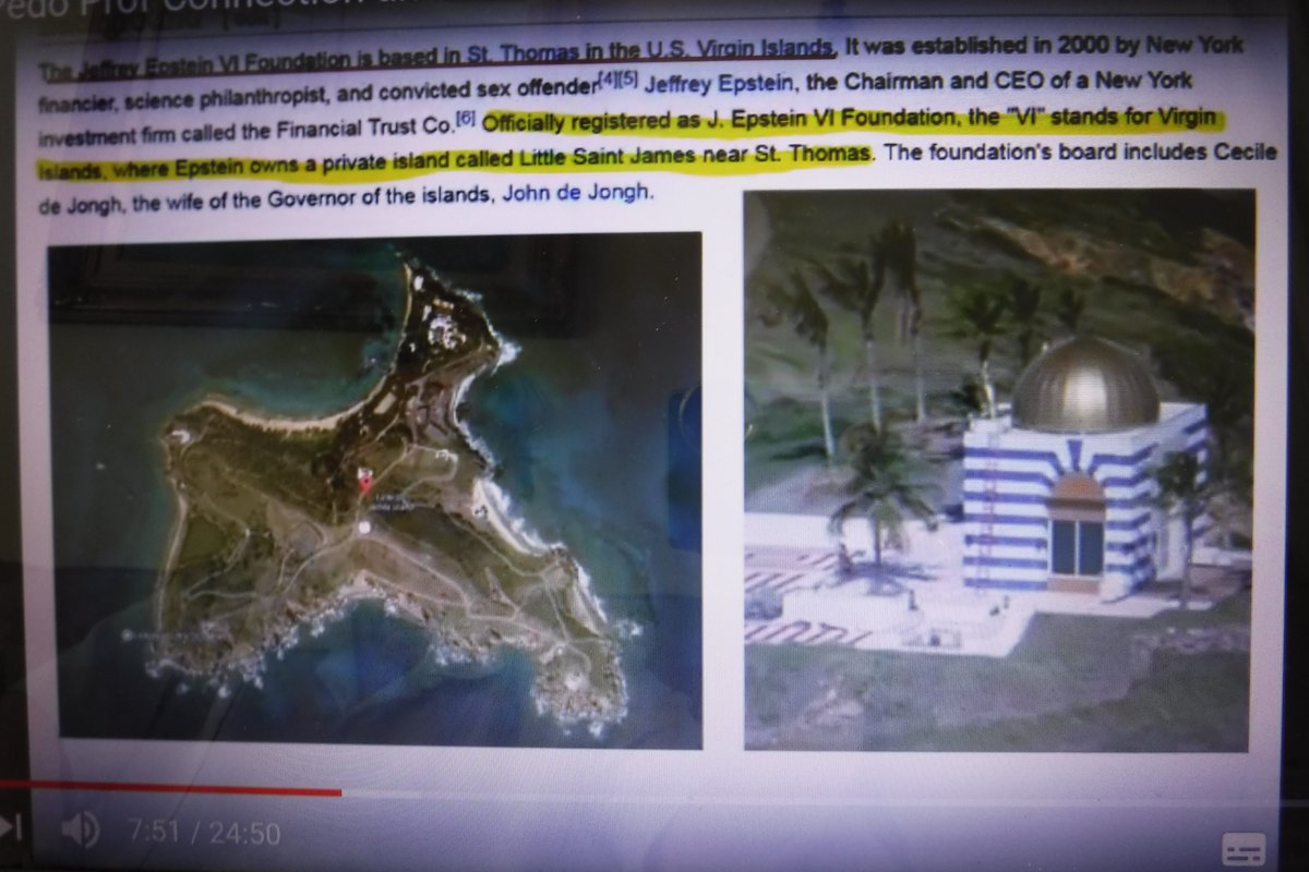 My opinion, Epstein horror Island! That Egyptian Temple is an Occult status, signaling the Masonic Worship of their God, &amp; worship of the master builder who built the pyramids, &amp; who was battered to death with the corner stone by a rival!