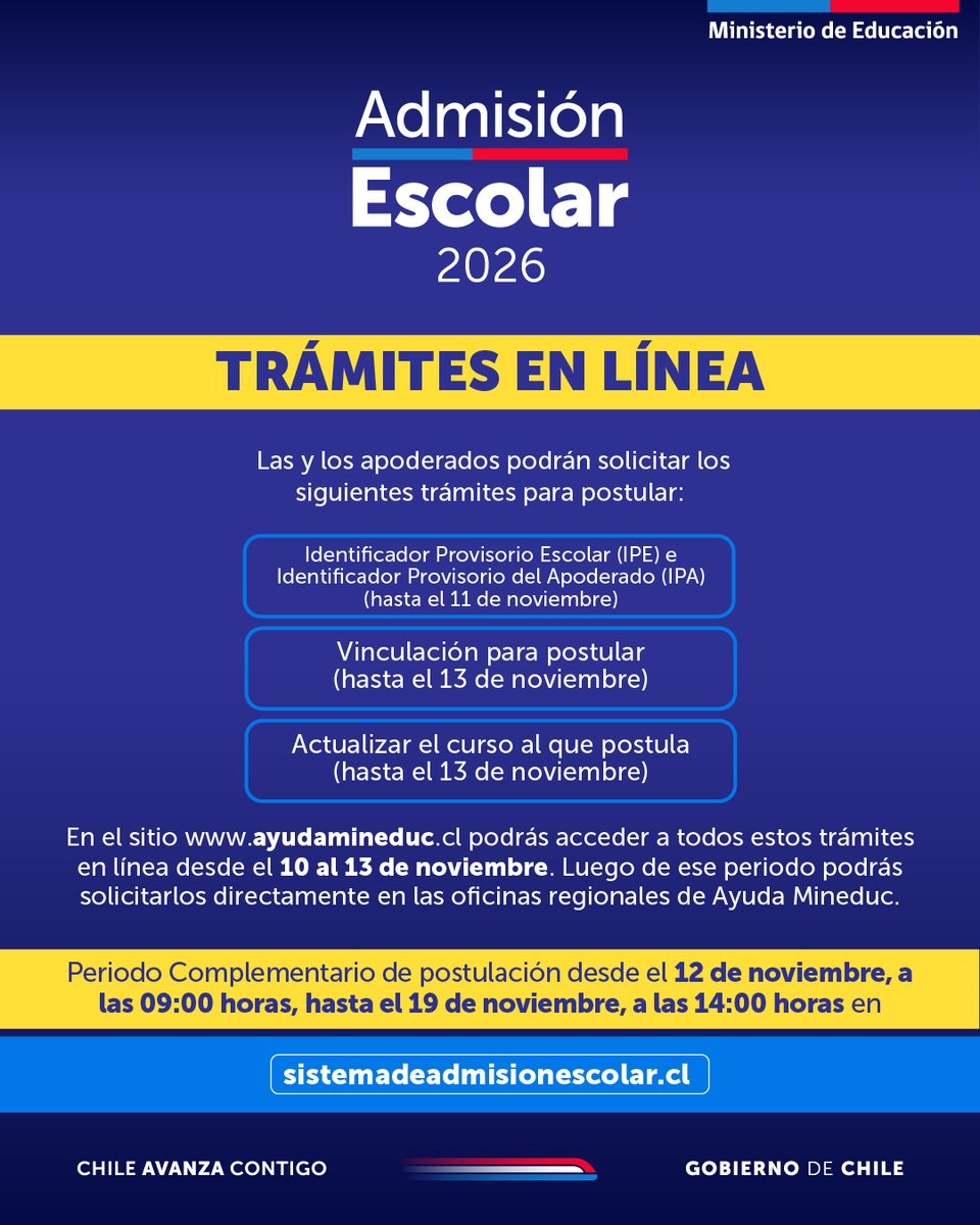 Ministerio de Educación tweet media