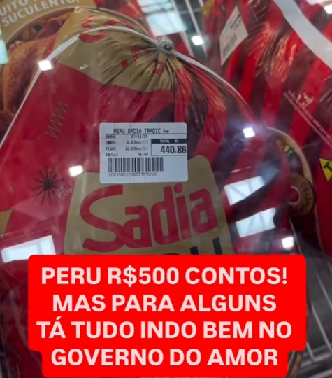profpaulamarisa's tweet image. Expectativa: o "póbri" vai voltar a comer picanha
Realidade: quase R$500,00 um peru de Natal