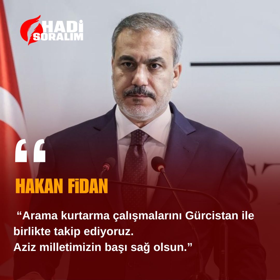 Hakan Fidan: “Arama kurtarma çalışmalarını Gürcistan ile birlikte takip ediyoruz.

Aziz milletimizin başı sağ olsun.”

#sondakika #hakanfidan #gürcistan