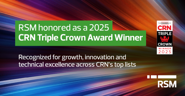 Mark_J_Sullivan's tweet photo. Exciting news! RSM wins the 2025 CRN Triple Crown Award for 2025 — a rare trifecta recognizing impact, innovation and experience helping middle market businesses thrive. Details: https://t.co/t3dVyaDXiS https://t.co/DcQbIeKwuz