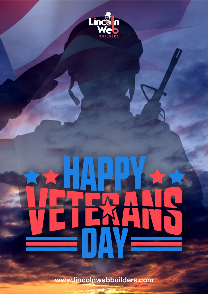 lwebbuilders's tweet photo. A heartfelt thank you to all who have served. Your bravery is the backbone of our nation. Happy Veterans Day!

https://t.co/eKFwvG3ILc

#veteran #veterans #lincolnwebbuilders #Website  #webdevelopmentcommunity  #Soldiers #ShamelessSelfpromoTuesday https://t.co/00gZQjU4NN