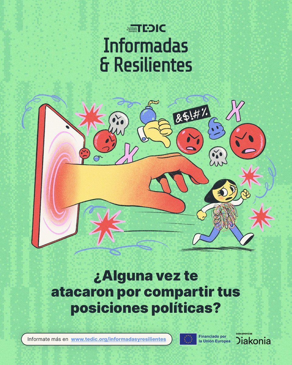 TEDICpy's tweet image. La violencia digital no es una reacción espontánea: es una herramienta para silenciar y controlar.  👉 Leé más en tedic.org/informadasyres…