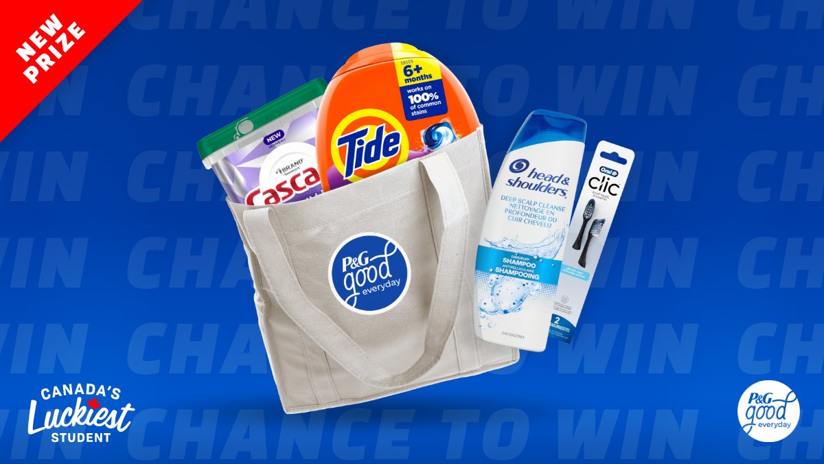 StudentLifeNet's tweet image. ✨ Look good, but feel even better. ✨

Take the shortcut to self-care with a chance to win $2,000 for your favourite weekly P&amp;amp;G essentials to make your student life a little easier. 

Enter now in Canada’s Luckiest Student: studentlifenetwork.55rush.com/cls2026?ref=sl…