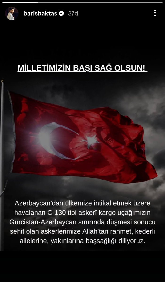 Başımız sağ olsun 💔🇹🇷

BarışBaktaş #BarışBaktaş