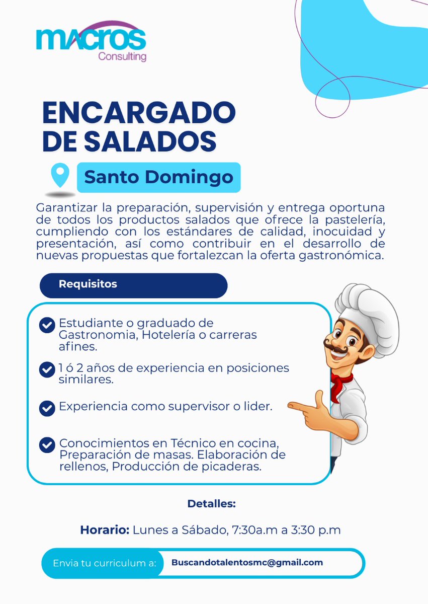 Macrosrd's tweet photo. Postulate atraves de: Buscandotalentosmc@gmail.com https://t.co/VIHNeNSdMF