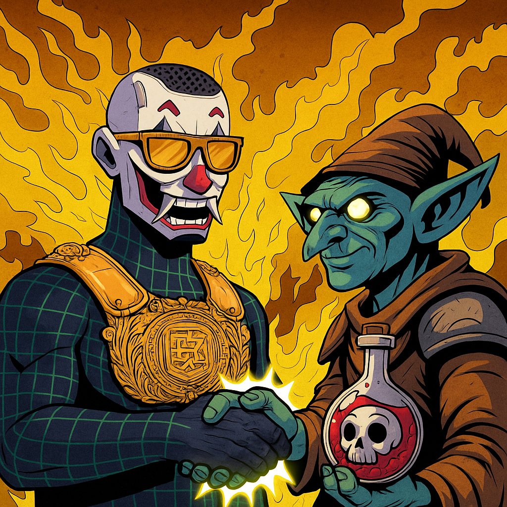 CERTIFIEDMONST1's tweet image. Two realms. One encrypted handshake.
The Goblins brew chaos, we code control.

Access granted: @thatgoblins x @Haxz_xyz

Only 200 earn OG.
#HAXZ #Goblins #TakeBackControl