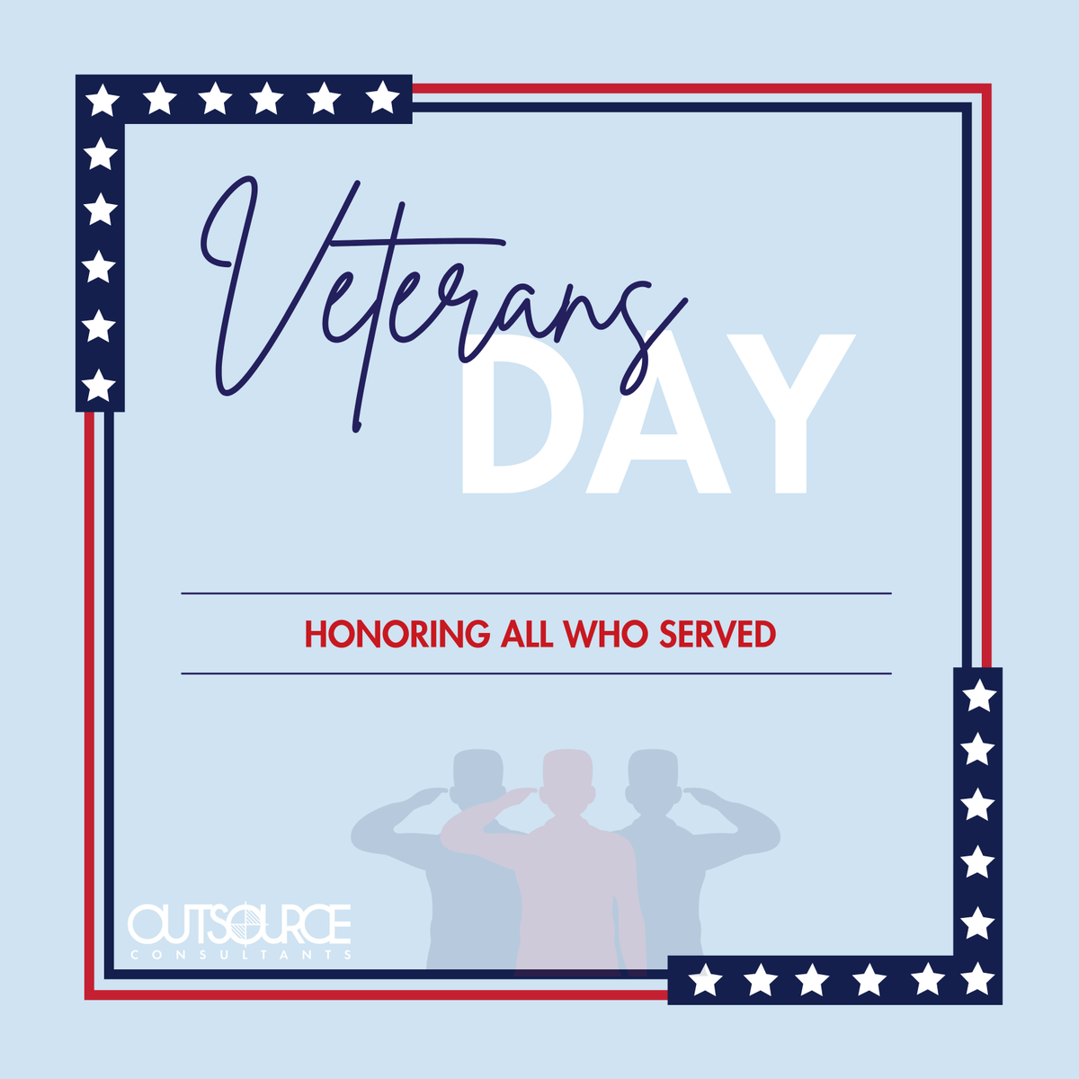 OutsourceNYC's tweet photo. Today, all Outsource offices are closed as we pause to recognize and thank all who have served in the U.S. Armed Forces. From all of us at Outsource Consultants, Inc., we honor you—today and every day. #VeteransDay #ThankYouVeterans #OutsourceConsultants https://t.co/ojNSURtL9g