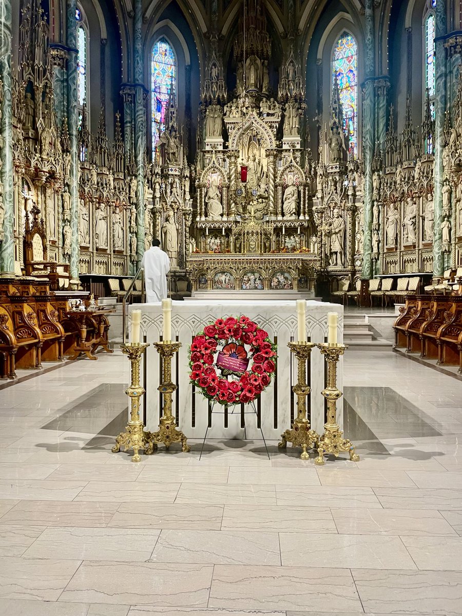 Remembrance Day Mass led by Canada’s Military Ordinary Most Reverend Scott McCaig CC ⁦<a href="/bishopscmc/">Bishop Scott McCaig</a>⁩ in presence of the Apostolic Nuncio and Archbishop, Emeritus &amp; Auxiliary ⁦<a href="/OttawaCornwall/">Archdiocese of Ottawa-Cornwall</a>⁩ &amp; representatives of the Military Family ⁦<a href="/JesuitsofCanada/">Jesuits of Canada</a>⁩