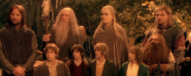 WhickTv's tweet image. I was watching Lord of the Rings. It's set in middle earth, during the Third Age - and this scene pops up.

 In the foreground:
4 hobbits, including a pair of hobbit twins
1 Dwarf
3 Humans (Including a Wizard???)
1 Elf

It immediately stuck out to me, so I looked up the actual…