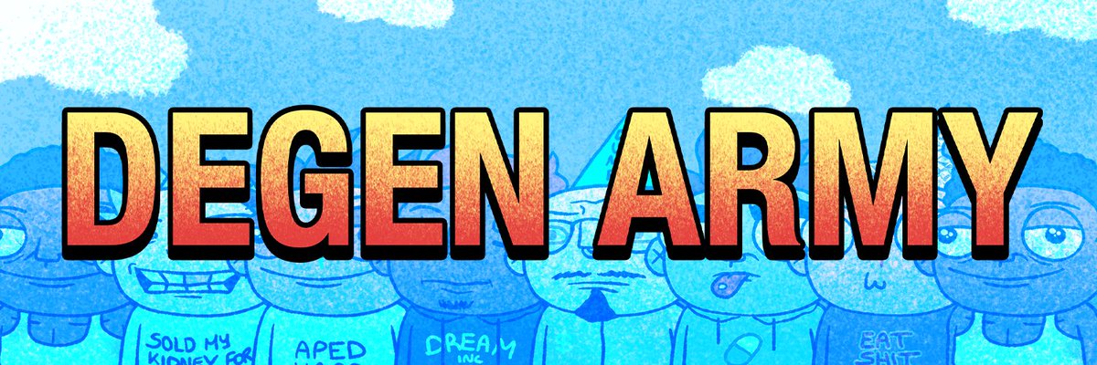 A home for all degens.
Degen Army

NFT: launchmynft.io/sol/21078

CSUHcmBe8v3pmqhCFtWqrnsYeArCugqFCeCWbRFCpump